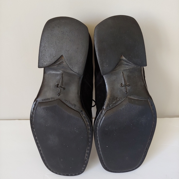 Cesare Paciotti Suede Lace Up Oxfords Loafers Black Size 7 - Picture 12 of 16